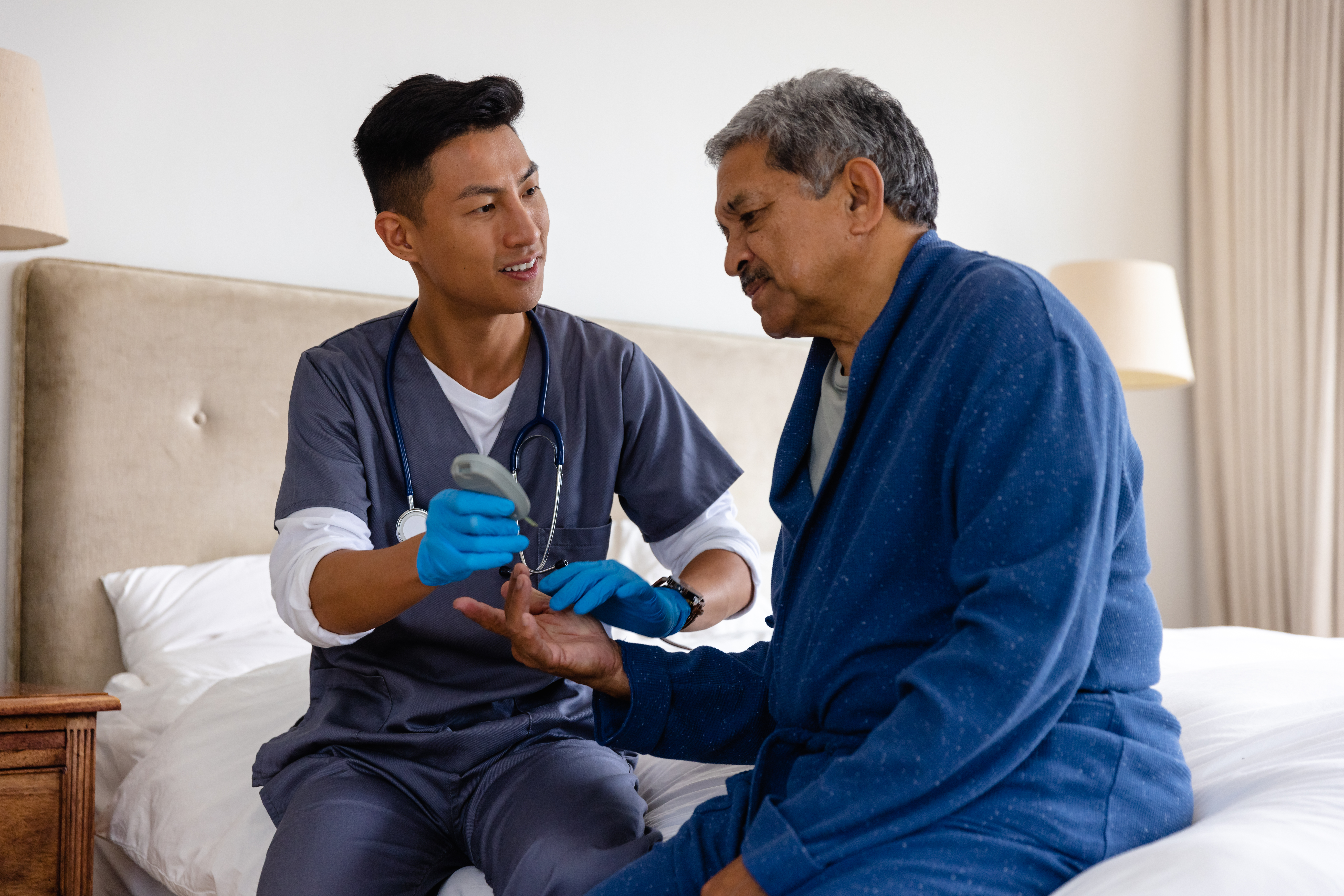 Hospice care team providing compassionate support